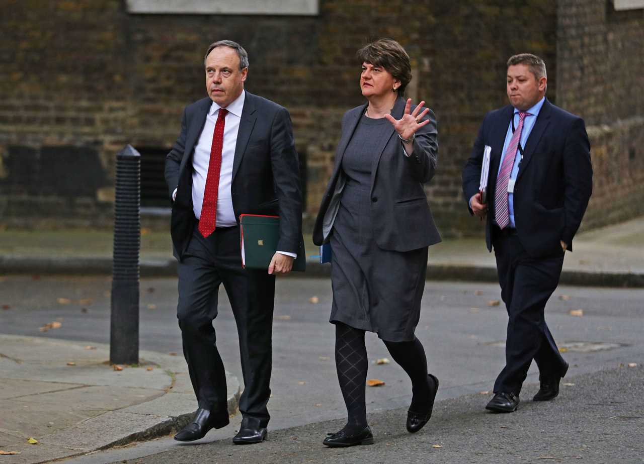 Who is Arlene Foster ex-leader of the Democratic Unionist Party?