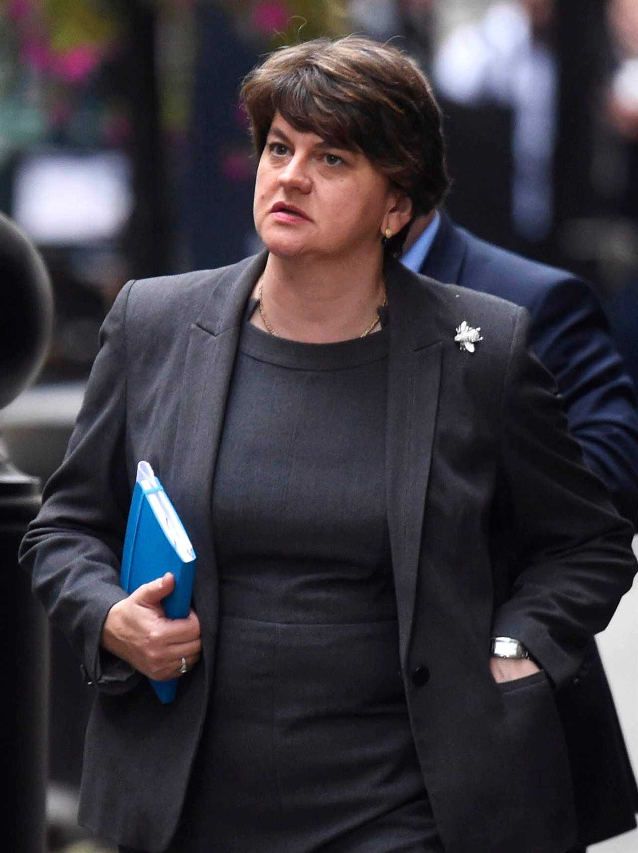 Who is Arlene Foster ex-leader of the Democratic Unionist Party?