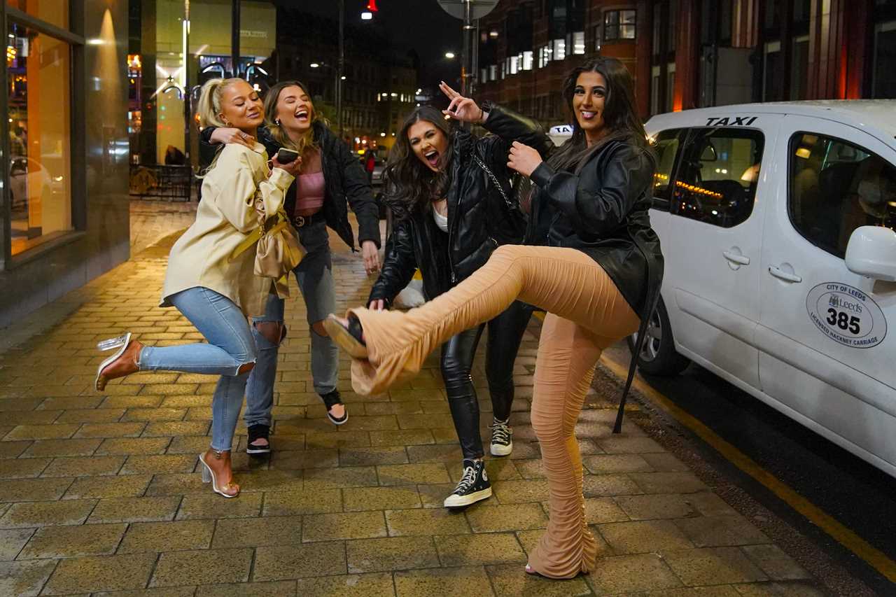 Bank Holiday weekend begins as revellers brave the cold to party in Leeds and Cardiff