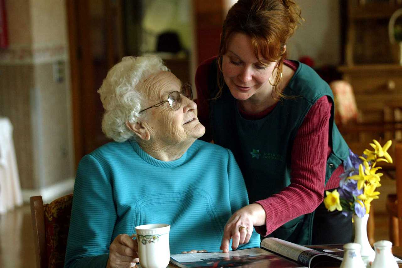 Elderly care home residents finally allowed to go for a walk and visit families