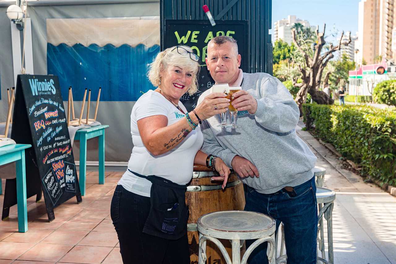 Covid left couple’s dream Benidorm bar making as little as £20 a day – now they cannot wait to welcome back the Brits