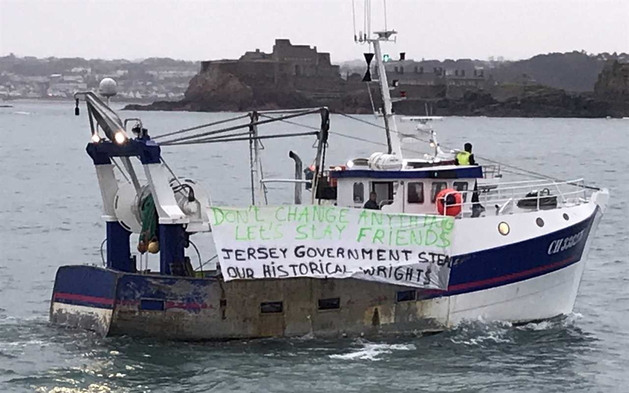 French Navy patrol boat races to Jersey as tensions rise after Royal Navy called to ‘act of war’ blockade by 100 ships