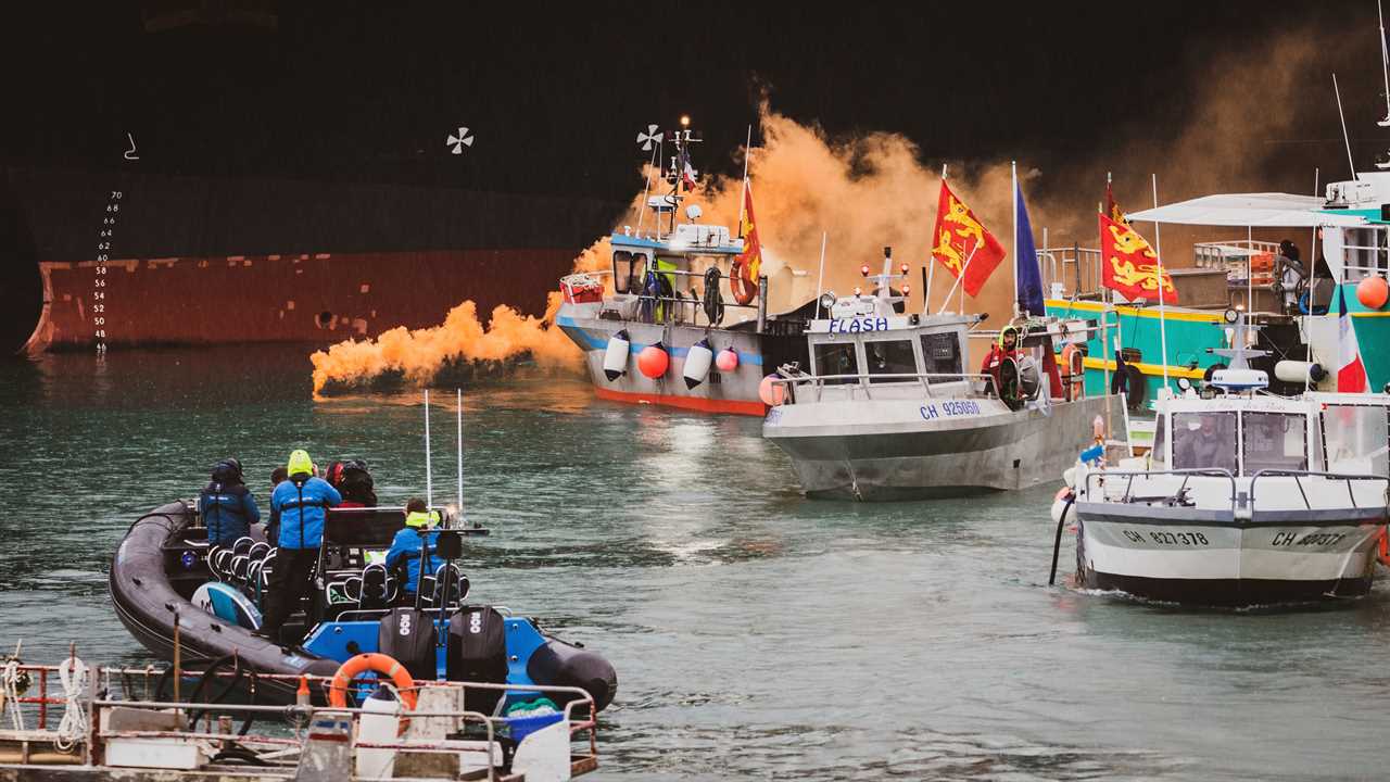 On the Jersey front line as armada of French fishing boats ‘restage Trafalgar’ against Royal Navy