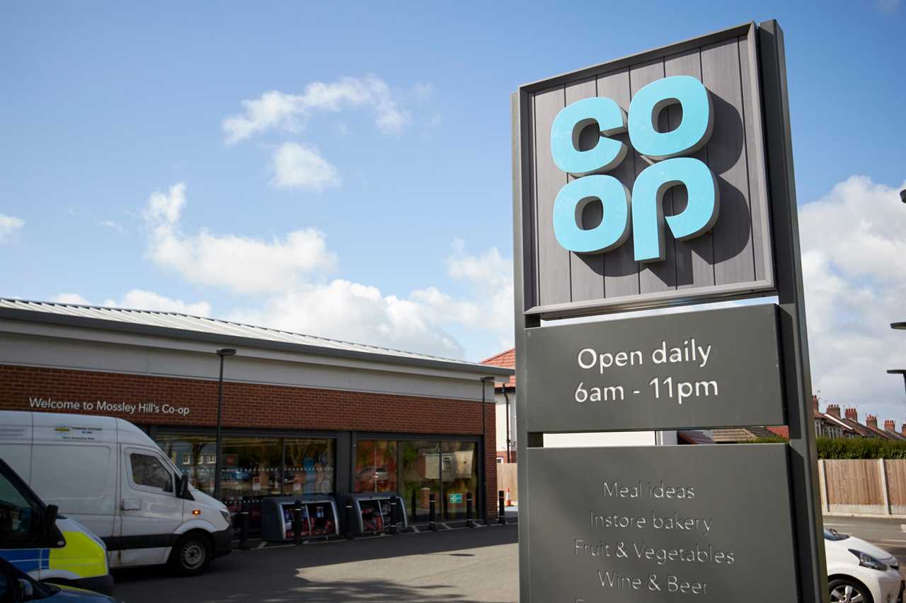 Co-op store sign