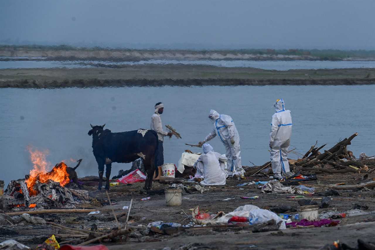 Dozens of ‘Covid-infected’ bodies found floating in Ganges river in India as ‘super spreader’ festivals STILL go ahead