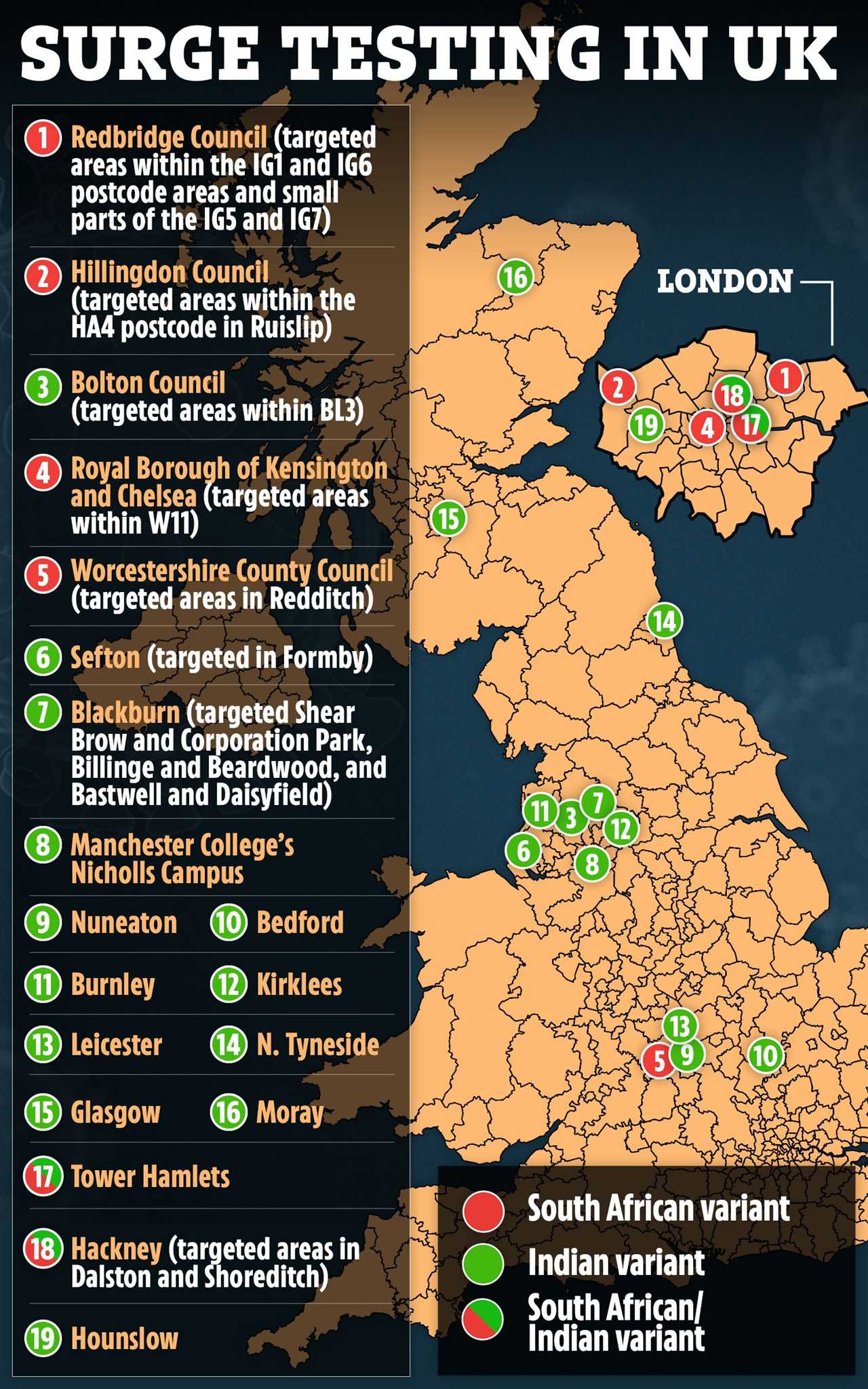 Indian variant cases more than DOUBLE in a week with 3,424 infections now in UK