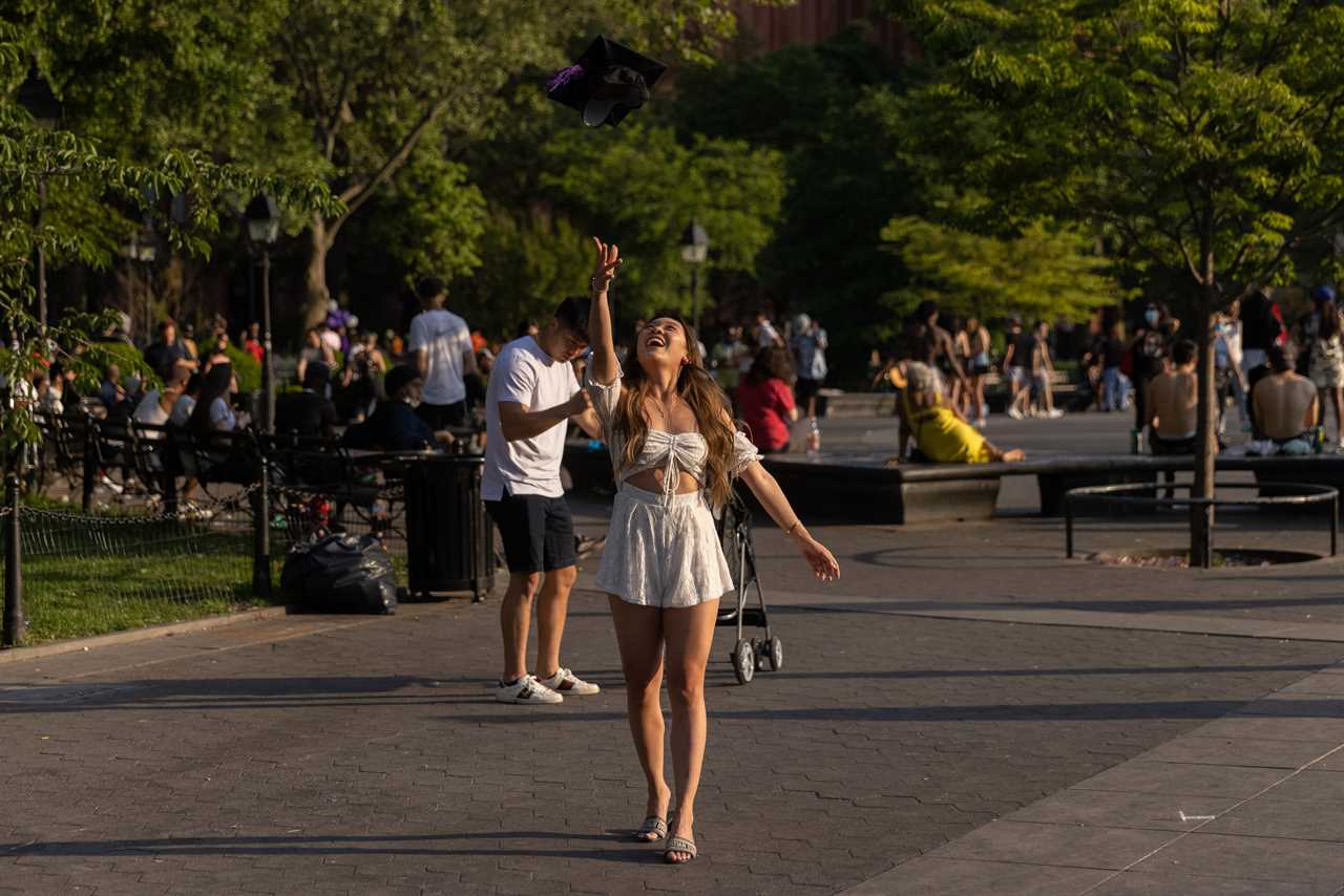 New York roars back to life as city’s bars and restaurants fully reopen and temperatures soar