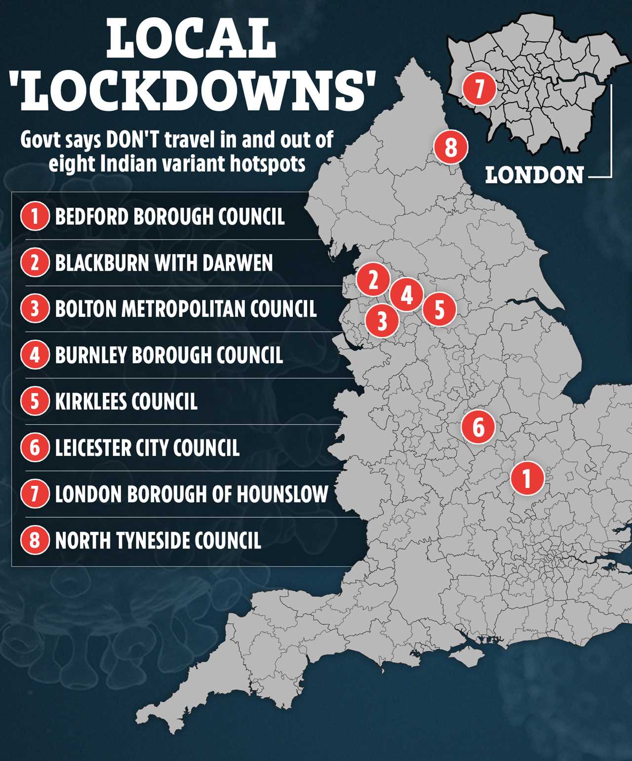 Government apologises for ‘local lockdown’ chaos sparked by poor communication and vows no more backdoor rules