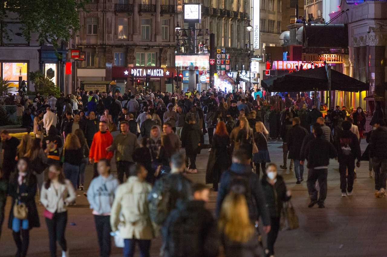 Bank Holiday: Booze-fuelled revellers hit the town for Friday night fun as weekend begins with a bang