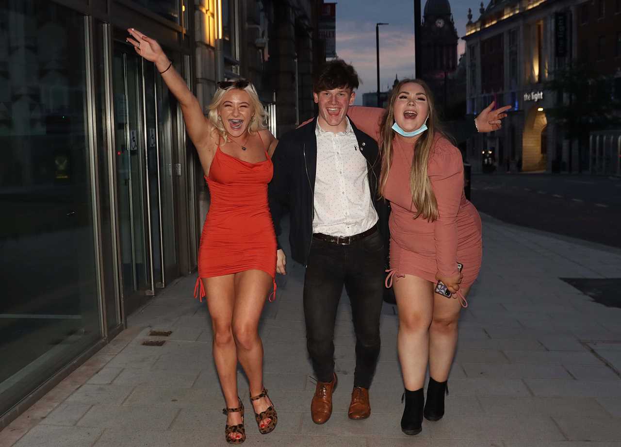 Revellers hit the town in Leeds and Birmingham as boozed-up Brits take advantage of the three-day weekend