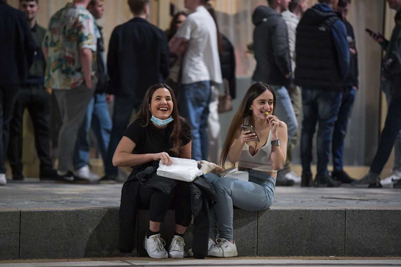 Revellers hit the town in Leeds and Birmingham as boozed-up Brits take advantage of the three-day weekend