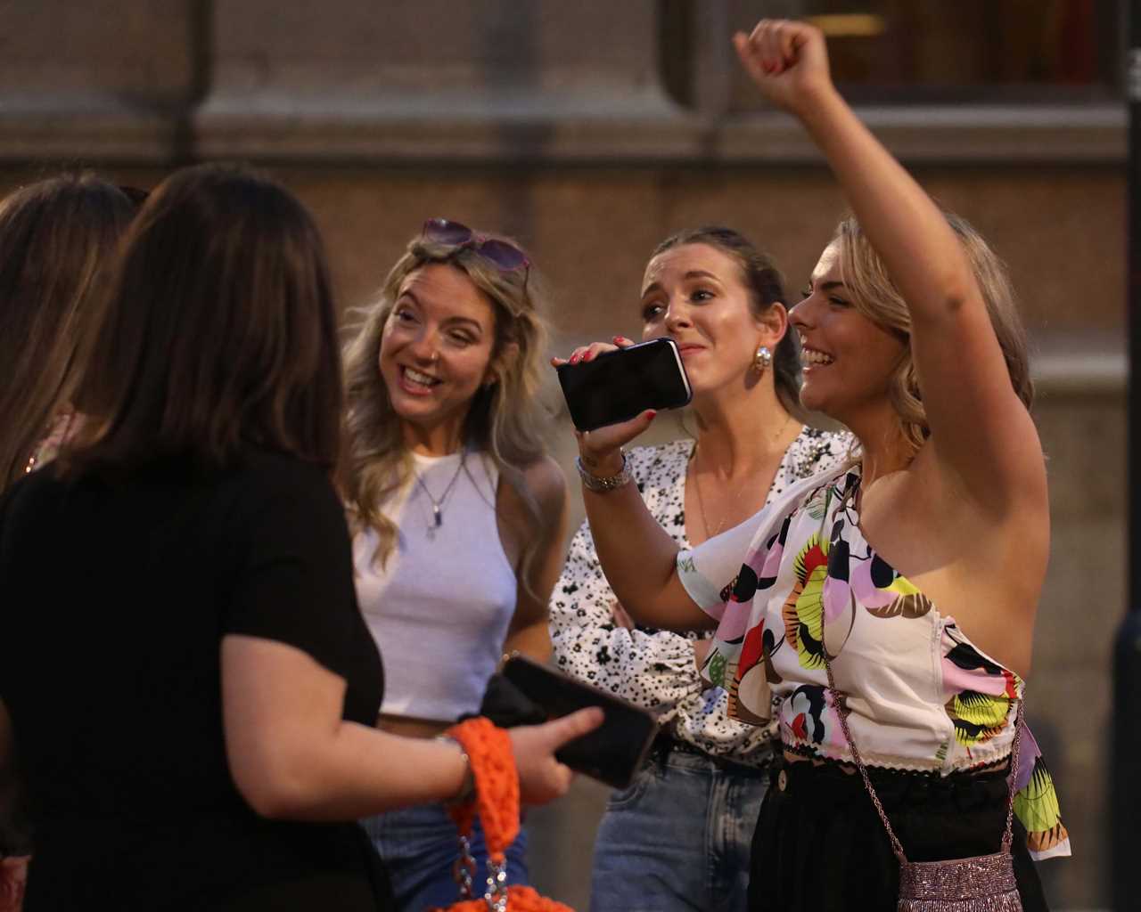 Revellers hit the town in Leeds and Birmingham as boozed-up Brits take advantage of the three-day weekend