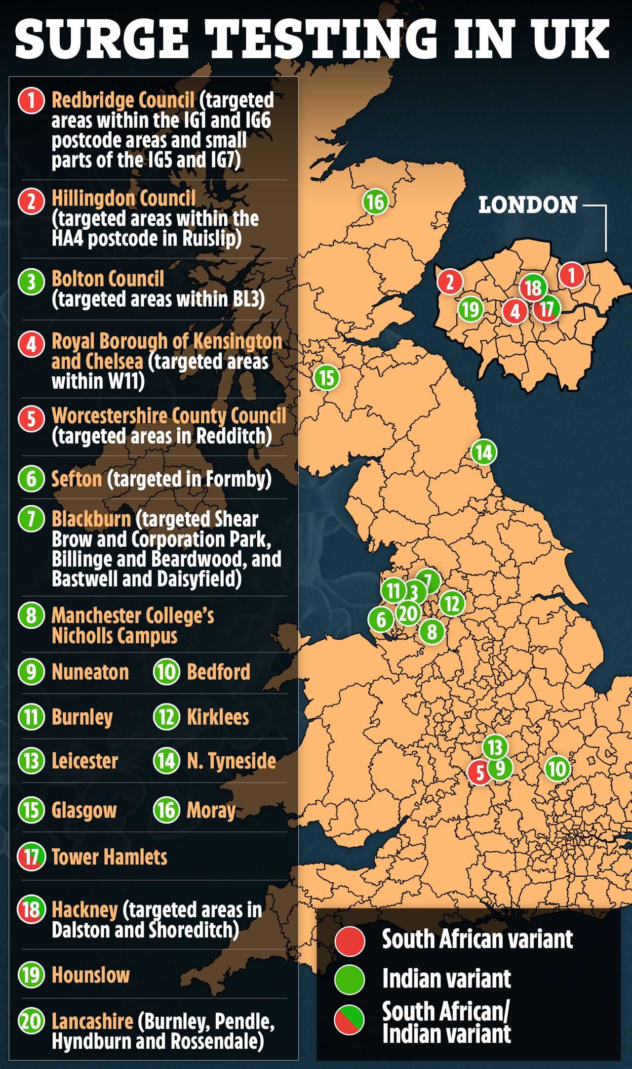 Surge testing is being deployed in hotspots across the country