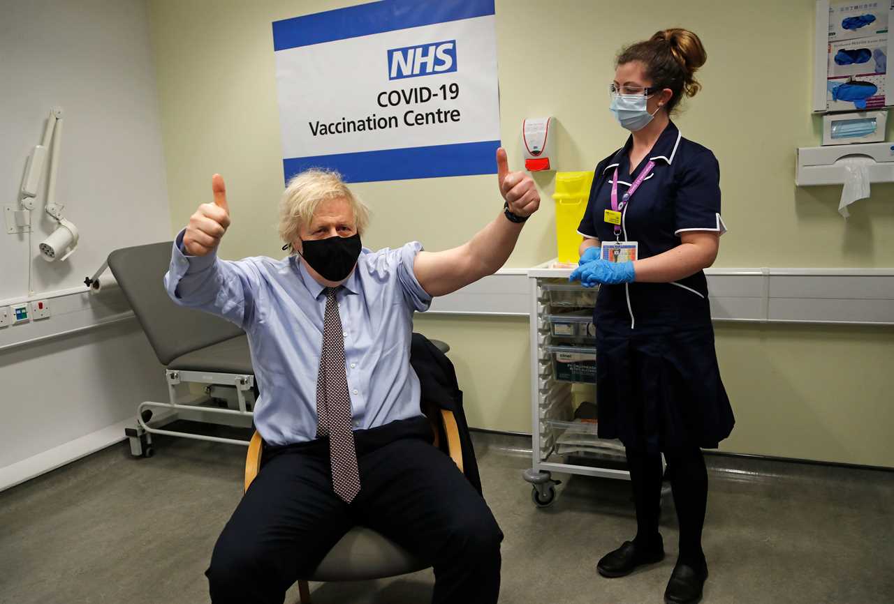 Boris Johnson receives second dose of AstraZeneca vaccine as new Covid variant threatens lockdown freedom