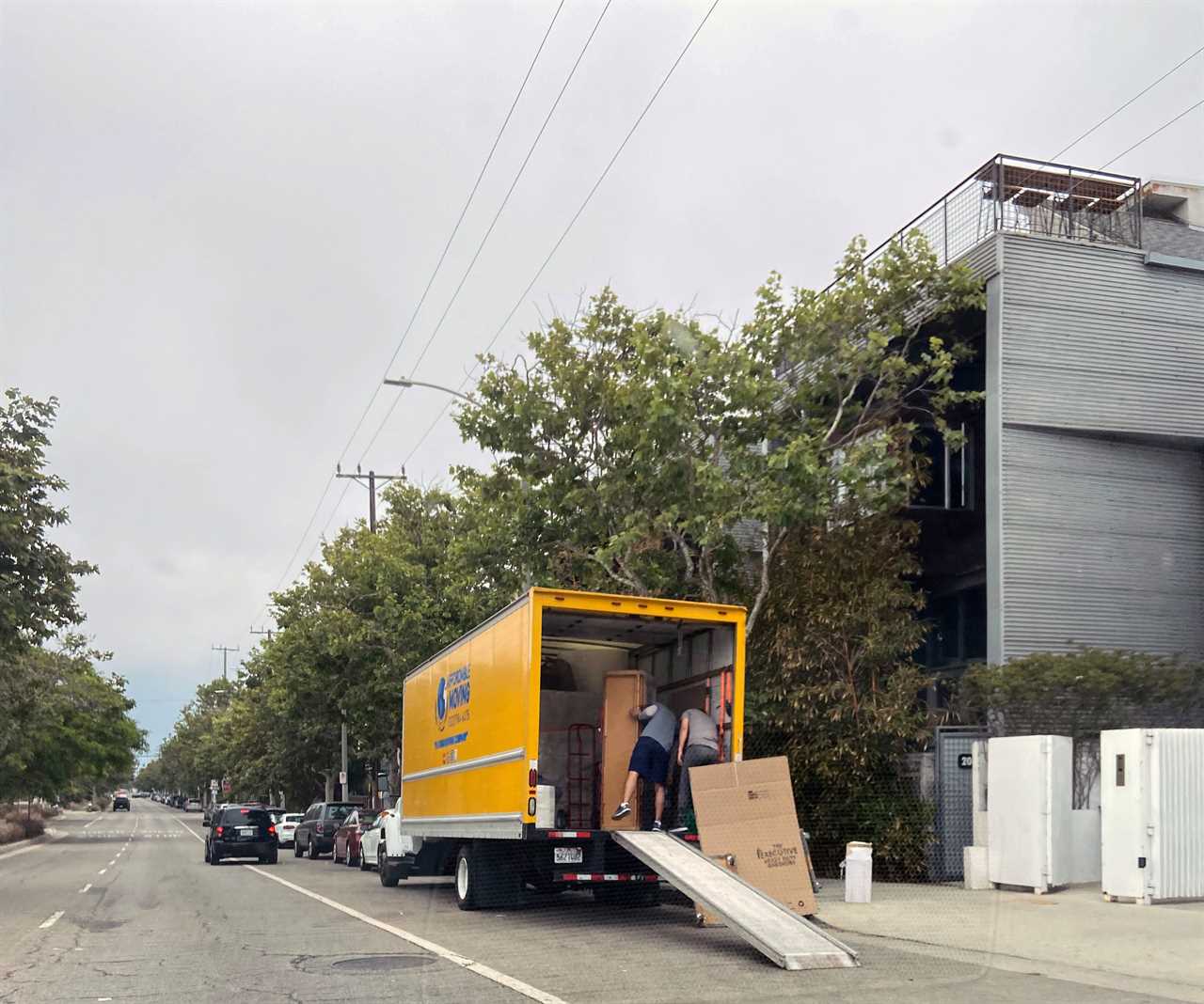 Hunter Biden appears to move out of $5.4m Venice Beach rental as moving trucks pictured outside amid homelessness crisis