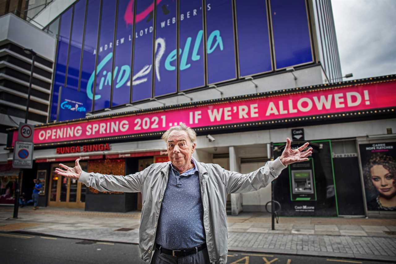 Andrew Lloyd Webber vows West End show will open ‘come hell or high water’ on July 14 despite Freedom day delay fears