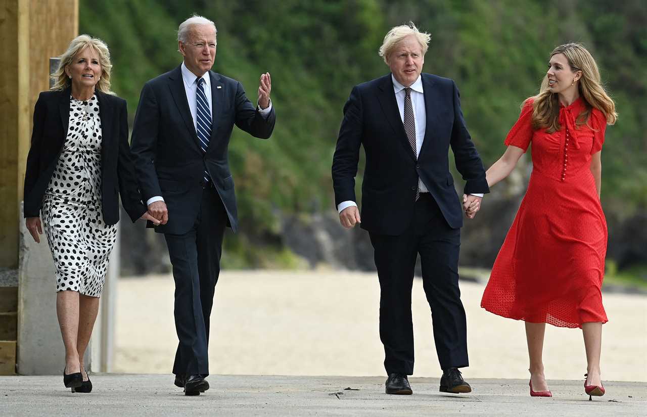 Boris Johnson hails ‘great talks’ with Joe Biden after pair finally meet at G7 summit