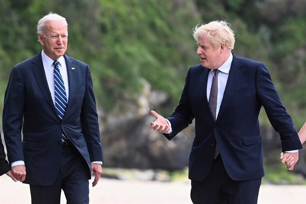 Boris Johnson hails ‘great talks’ with Joe Biden after pair finally meet at G7 summit