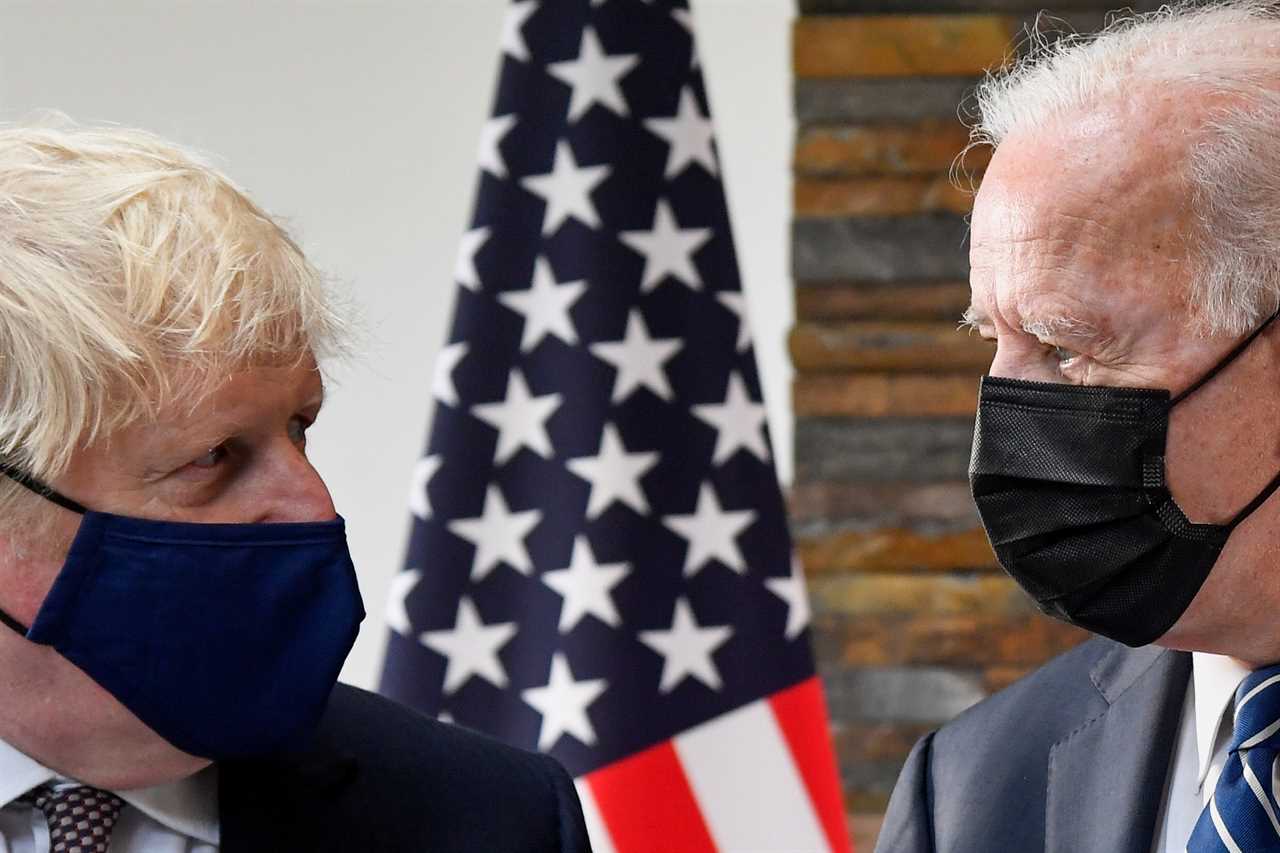 Joe Biden shows ‘superior power’ with stern gestures while Boris Johnson tries ‘Trump mode’, says body language expert