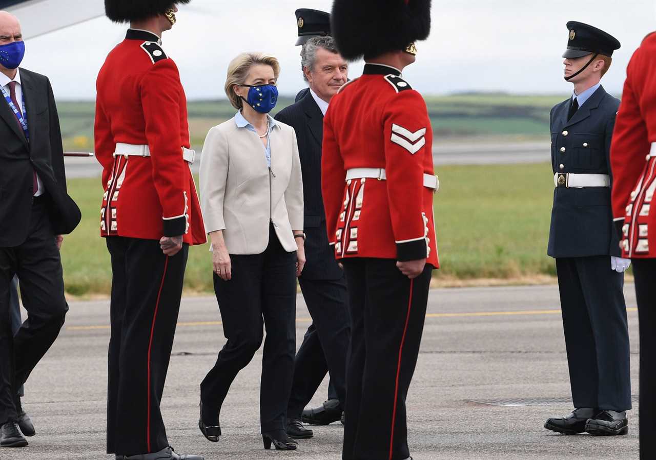 Emmanuel Macron and EU leaders arrive in Cornwall for G7 amid ‘sausage war’ Brexit row with Boris Johnson