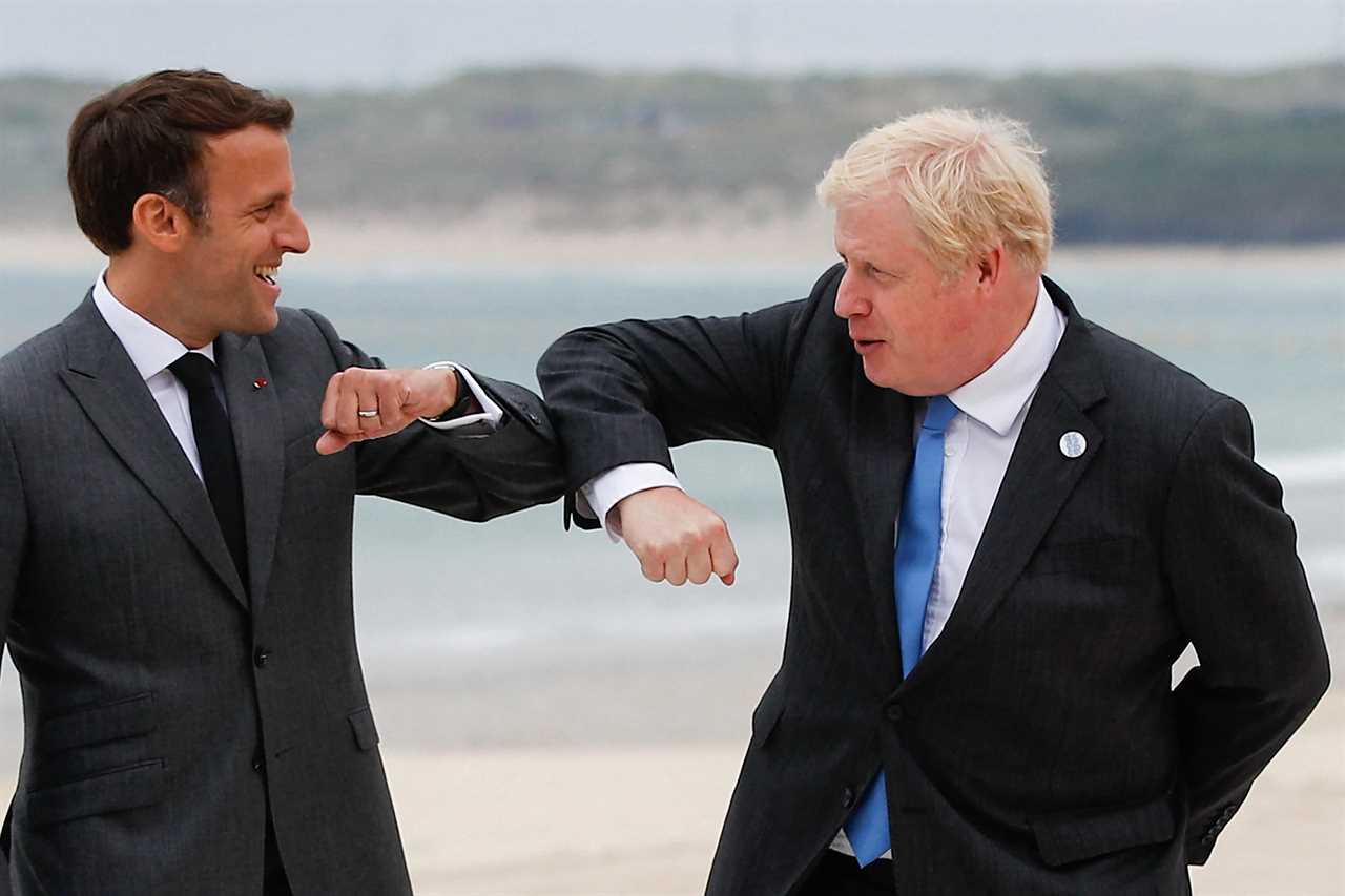 Boris Johnson teased Emmanuel Macron at G7 about France’s dire record winning battles against the British Navy