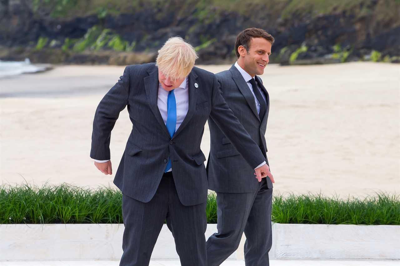 Boris Johnson teased Emmanuel Macron at G7 about France’s dire record winning battles against the British Navy