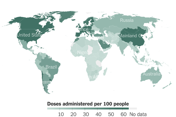 The U.S. is working to fulfill a pledge to send some doses abroad by replacing AstraZeneca vaccine with others.