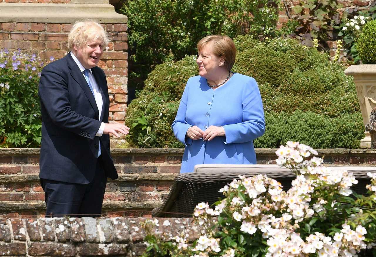 Angela Merkel admits we ‘deserved it’ after England’s Germany thumping – as Boris jokes we finally broke tradition