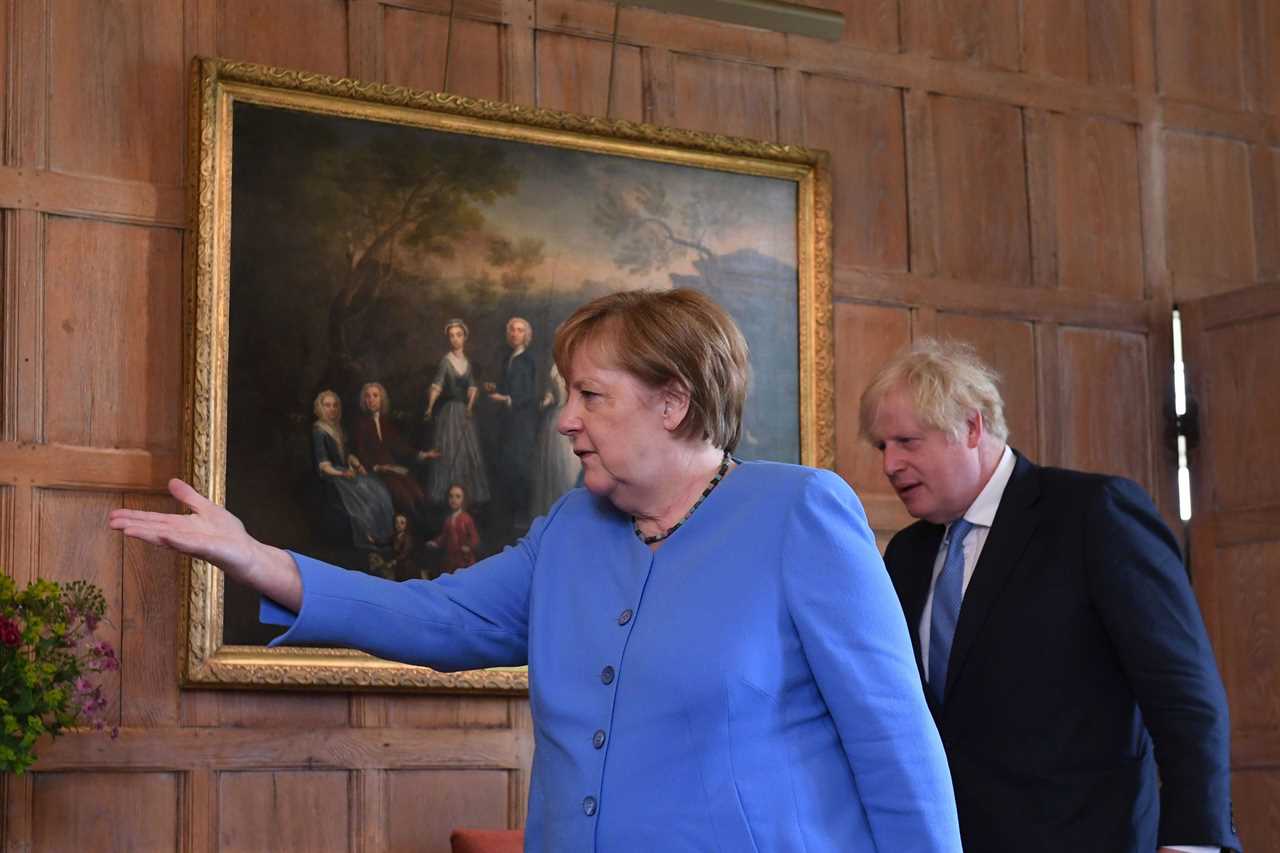 Angela Merkel admits we ‘deserved it’ after England’s Germany thumping – as Boris jokes we finally broke tradition