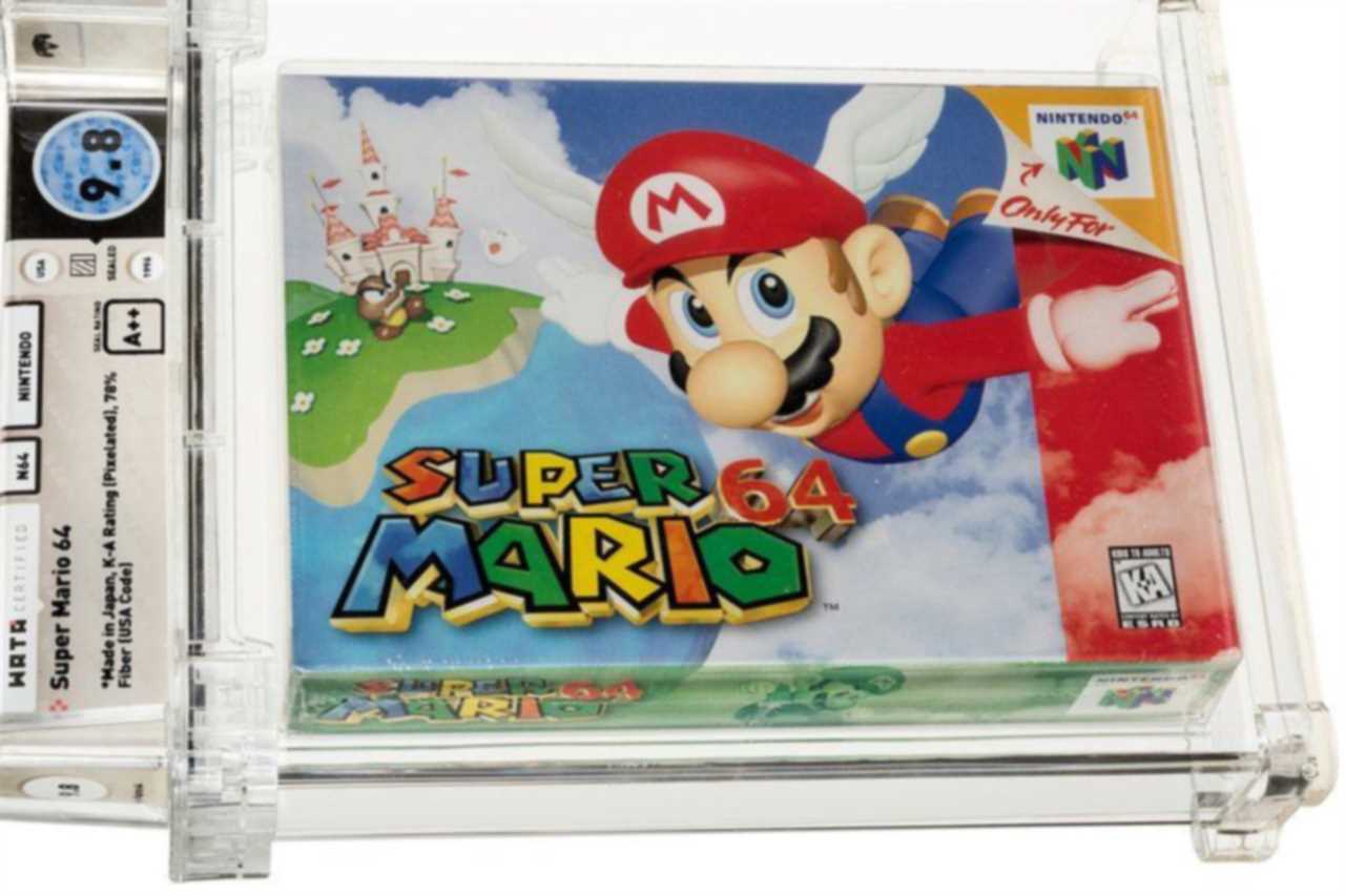 Sealed Super Mario 64 game for classic console sells for $1.5MILLION – do you have one?