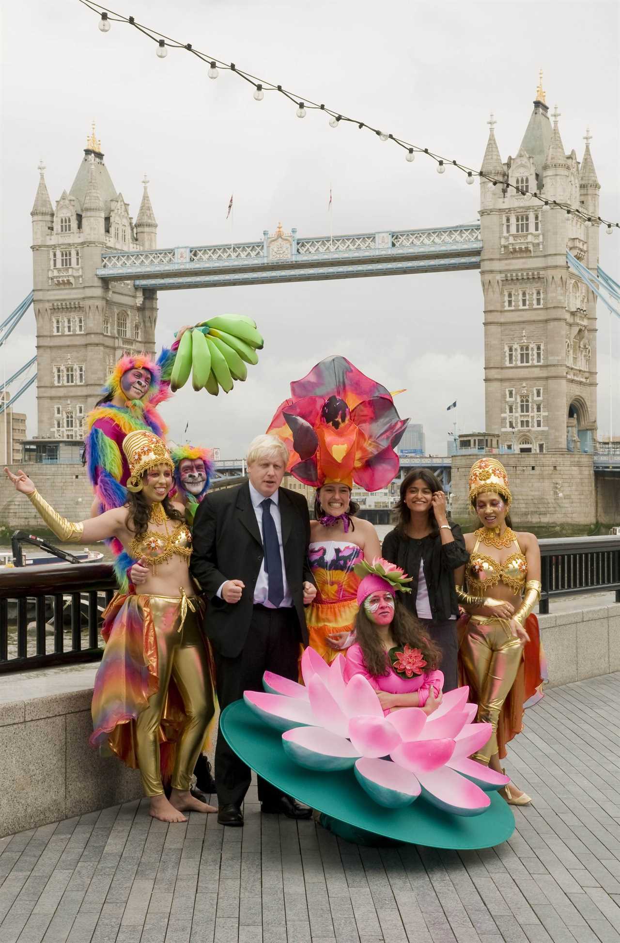 Boris Johnson left red-faced after snaps emerge of him posing with rainbow-coloured monkey with a fake penis