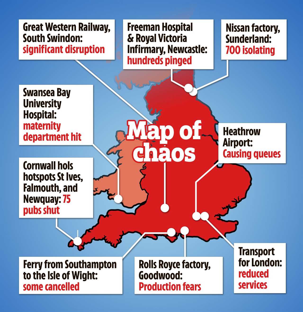 Covid ‘pingdemic’ crippling factories, pubs and hospitals with needless staff isolation