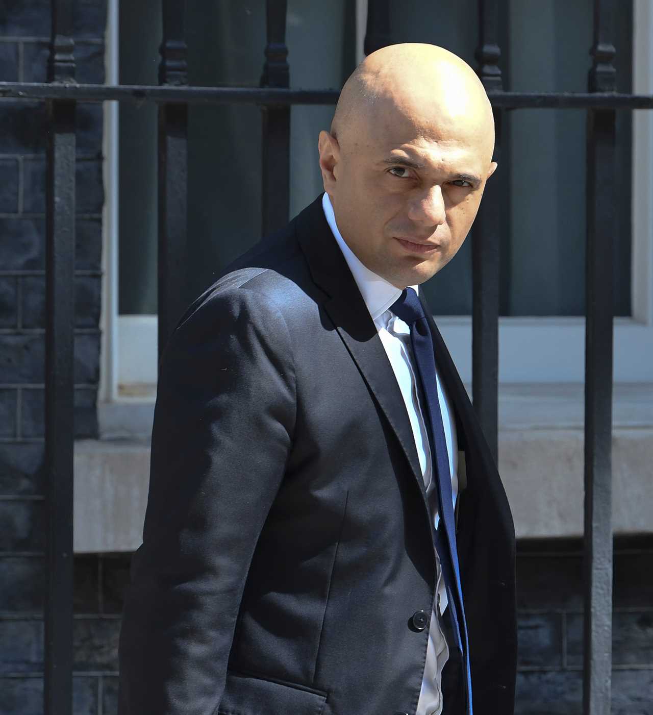 The Health Secretary was pictured leaving No10 Downing Street yesterday