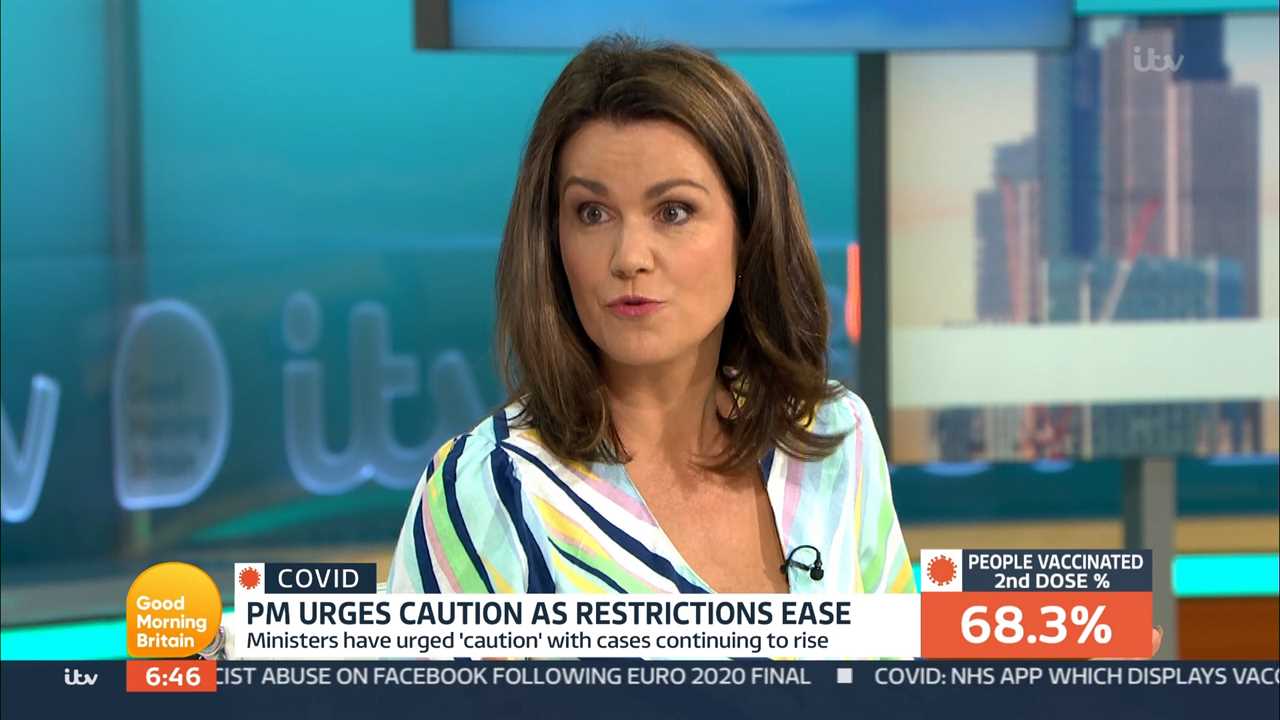 GMB’s Susanna Reid & Dr Hilary in tense clash over Freedom Day as she snaps ‘we’ve lived with contagious disease before’