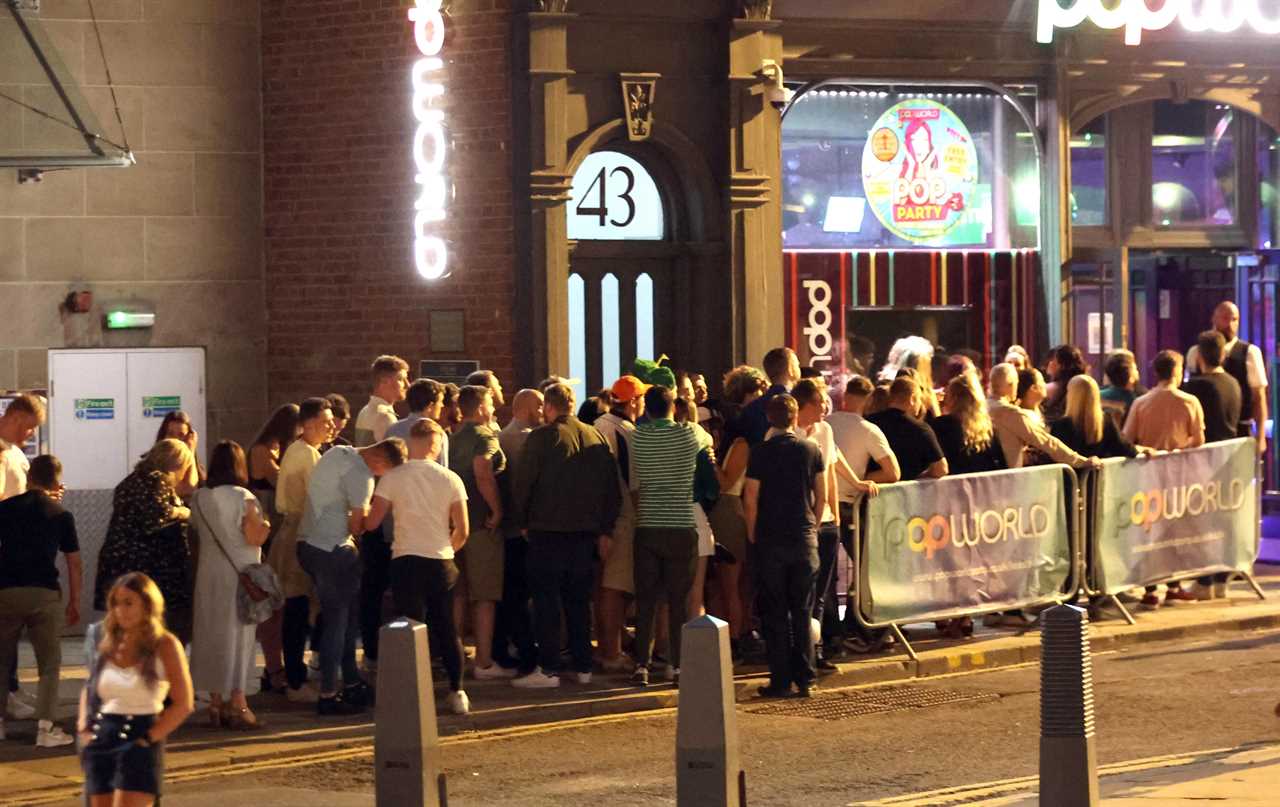 Boozy Brits don fancy dress as thousands hit bars and nightclubs to celebrate first weekend of freedom