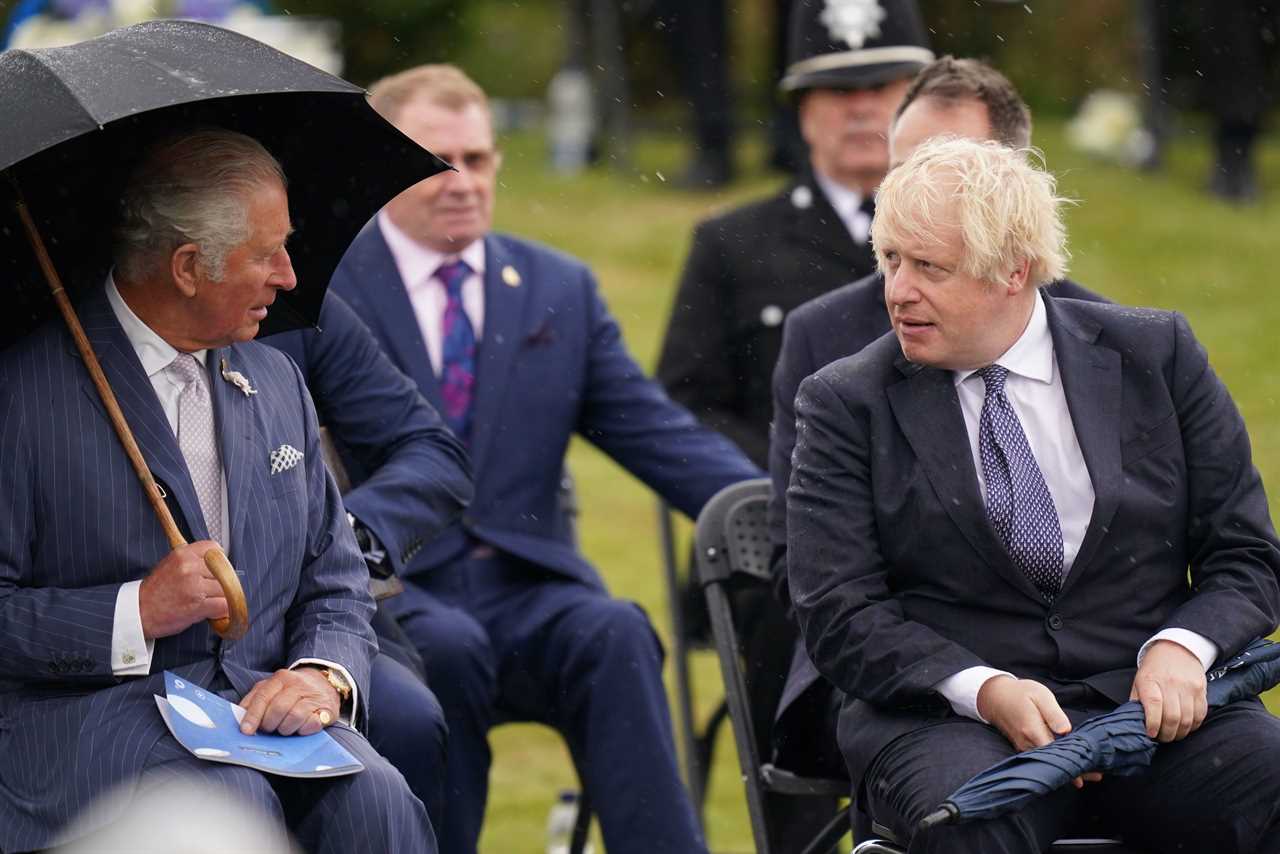 Prince Charles joins Boris Johnson and Katherine Jenkins to unveil new £4m police memorial to heroes killed on frontline