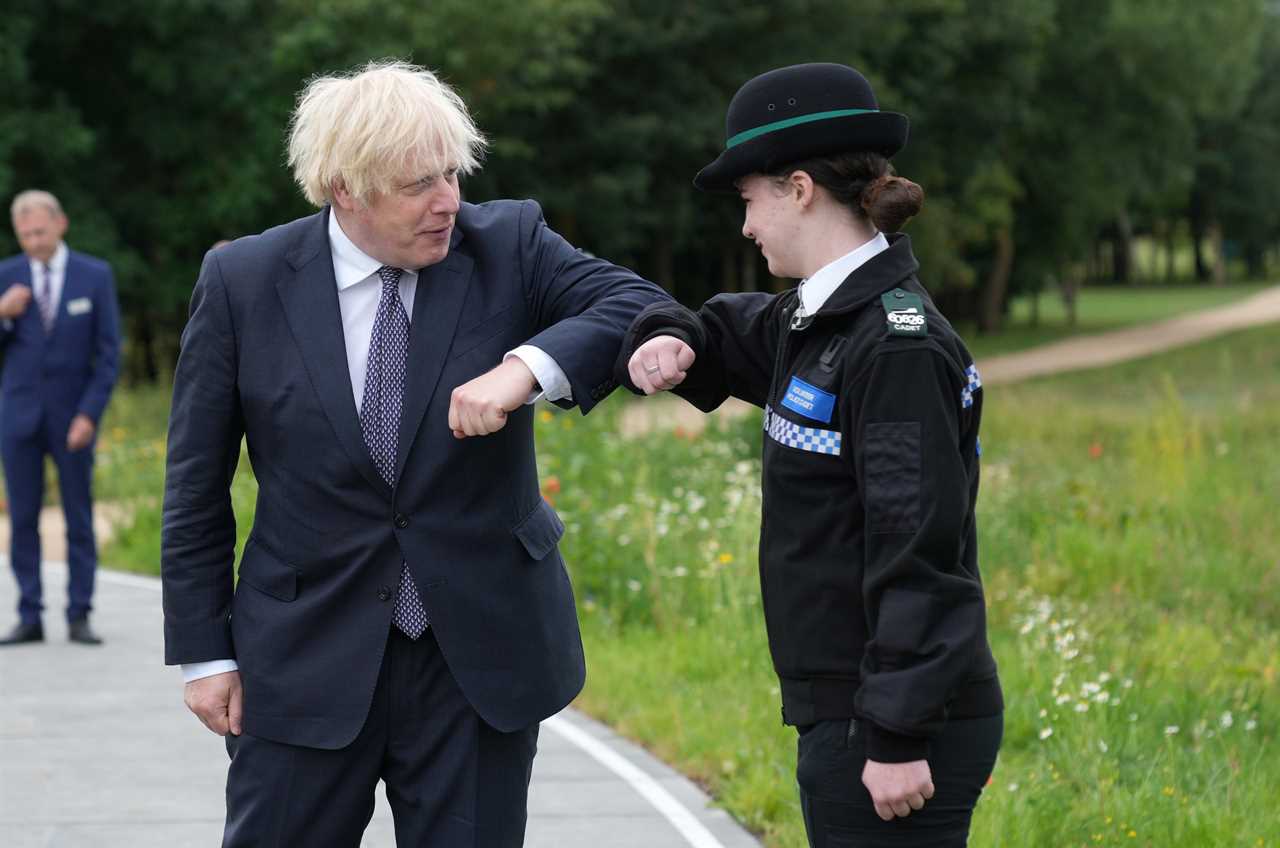 Prince Charles joins Boris Johnson and Katherine Jenkins to unveil new £4m police memorial to heroes killed on frontline