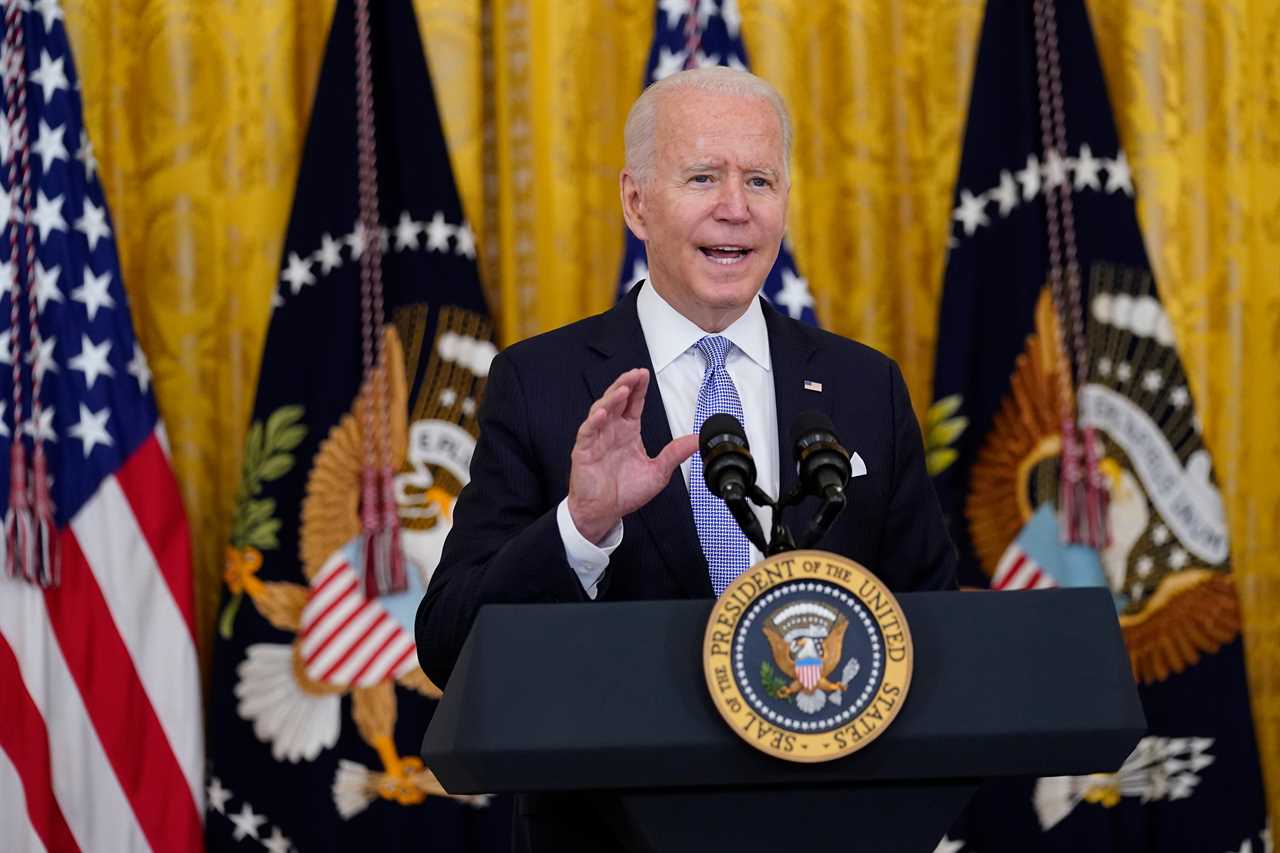 Biden pushes $100 payment to Covid vaccine recipients as he orders federal workers MUST be jabbed or face regular tests