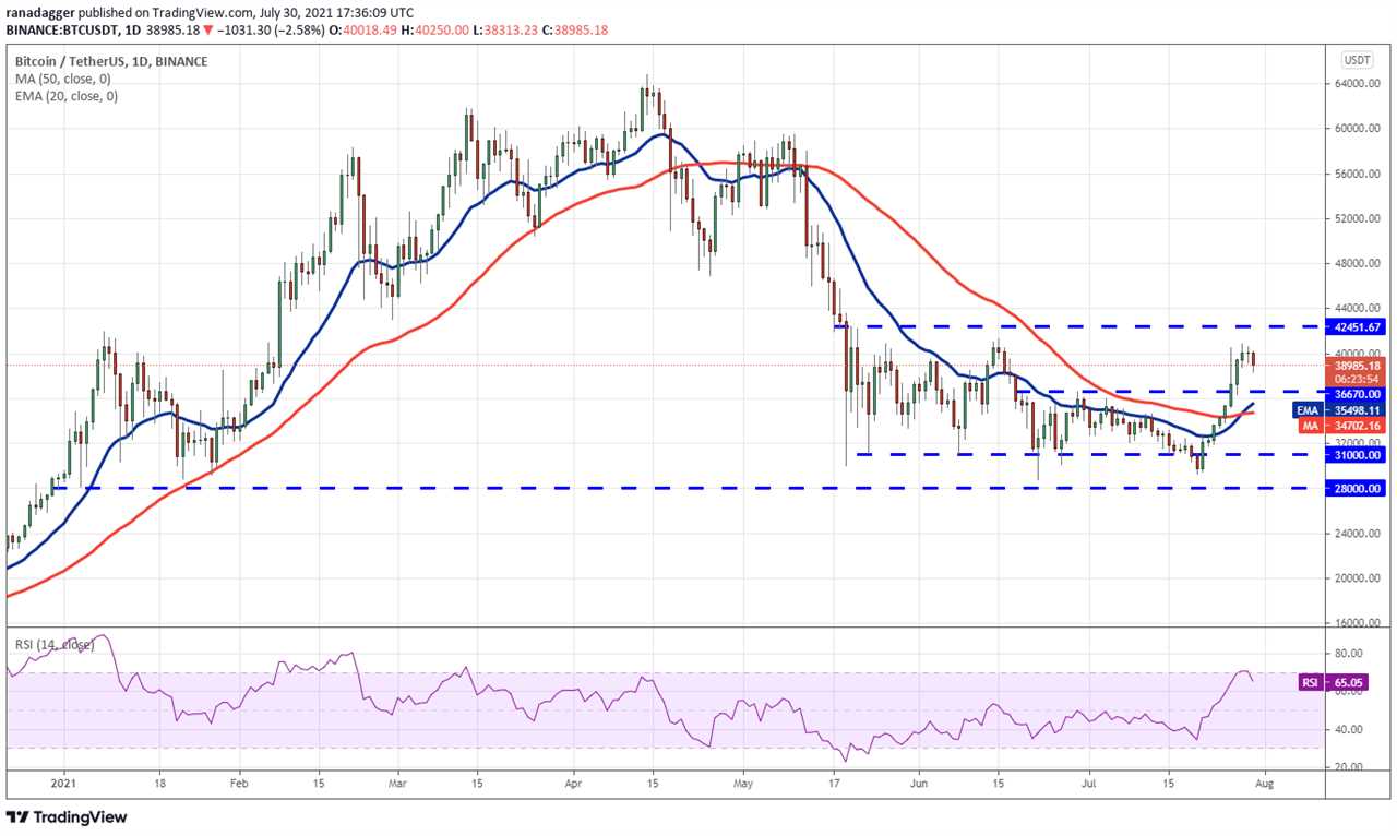 Price analysis 7/30: BTC, ETH, BNB, ADA, XRP, DOGE, DOT, UNI, BCH, LTC