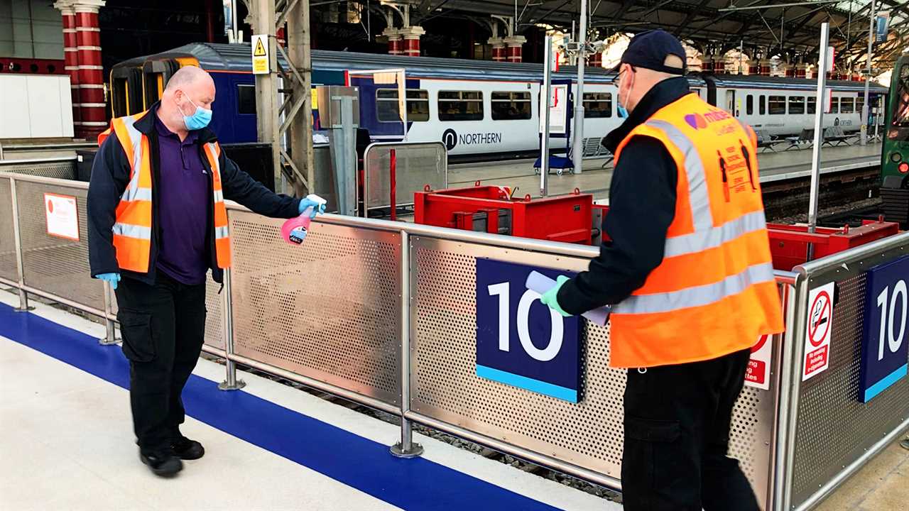 No Covid traces found on surfaces or in the air at major train stations including London Euston in relief for commuters