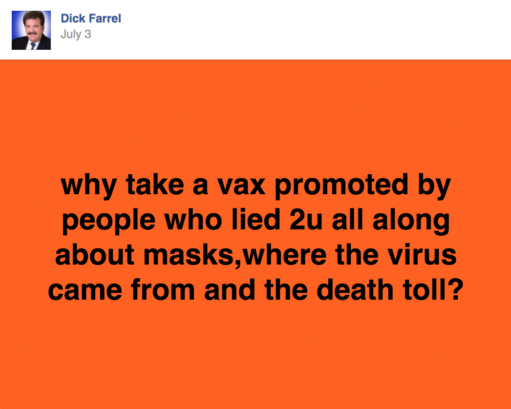 Florida radio host, 65, who blasted Fauci dies from COVID after texting pals in his dying days urging them to get shots