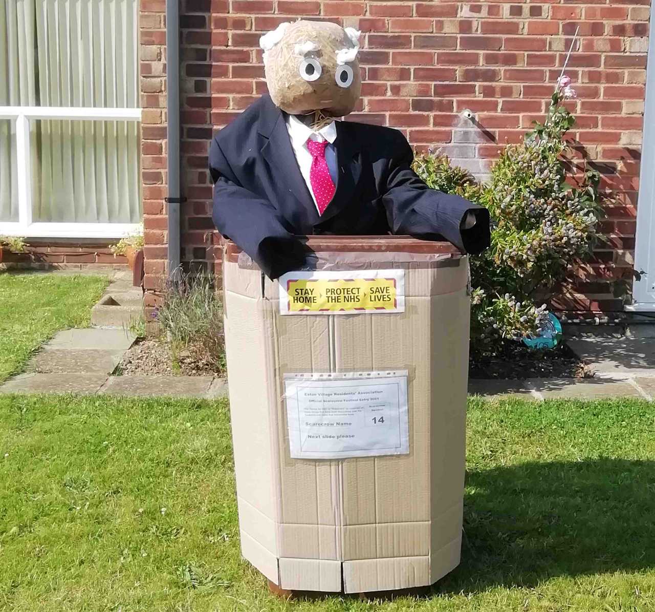 Matt Hancock’s affair with Gina Coladangelo mocked with hilarious effigy in village scarecrow competition