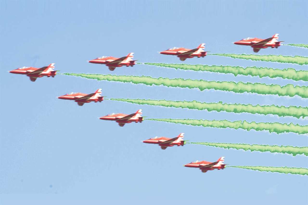 Red Arrows’ red, white and blue smoke trails are going GREEN to save the planet