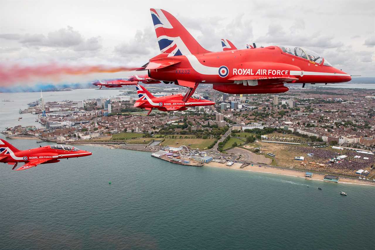 Red Arrows’ red, white and blue smoke trails are going GREEN to save the planet