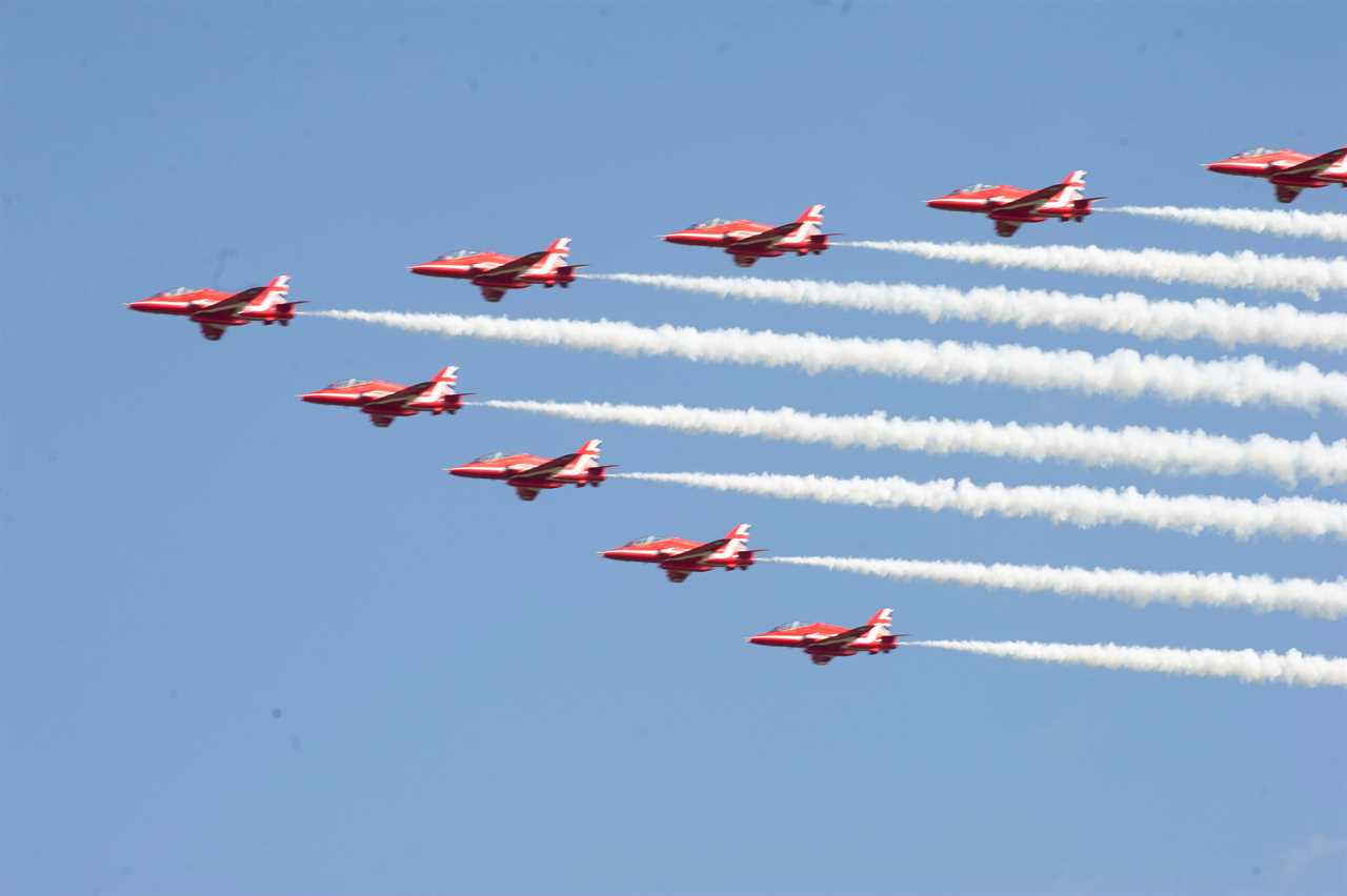 Red Arrows’ red, white and blue smoke trails are going GREEN to save the planet