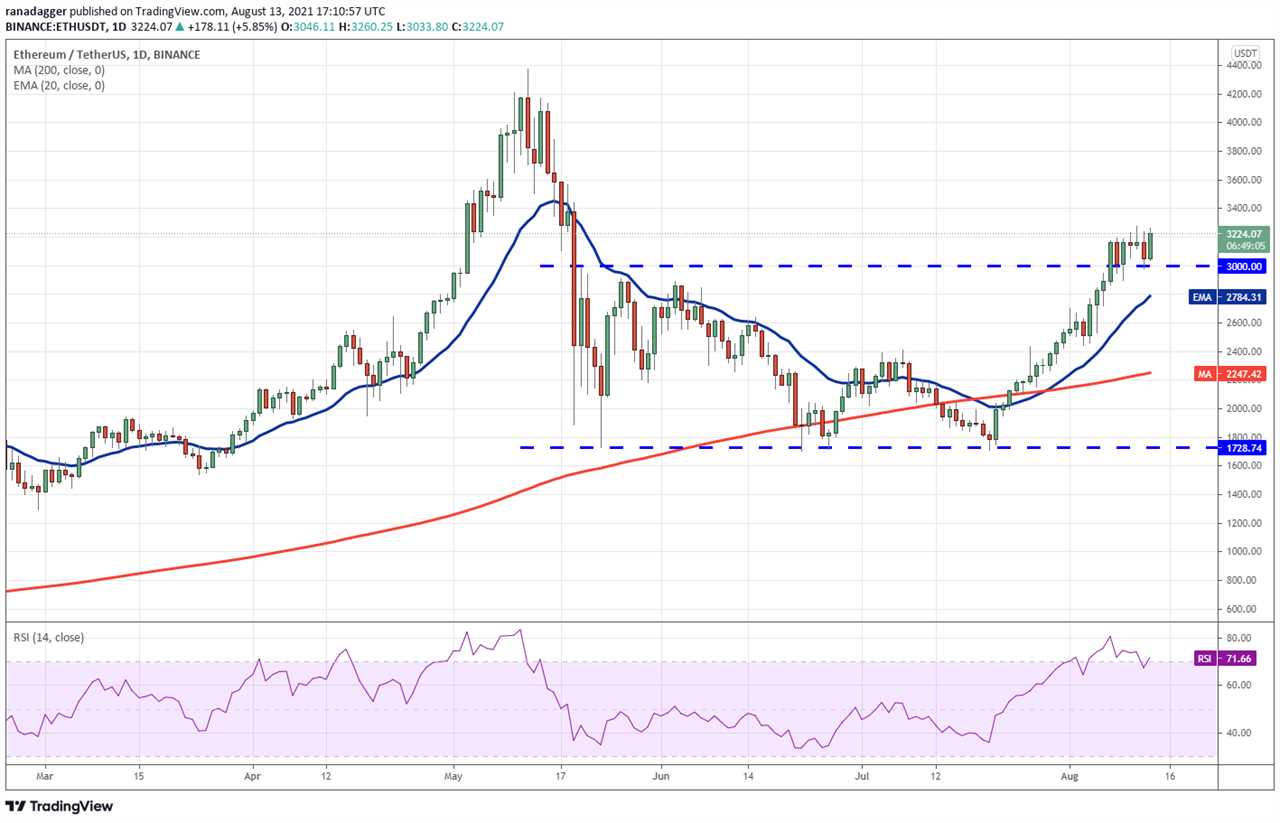 Price analysis 8/13: BTC, ETH, BNB, ADA, XRP, DOGE, DOT, UNI, SOL, LTC