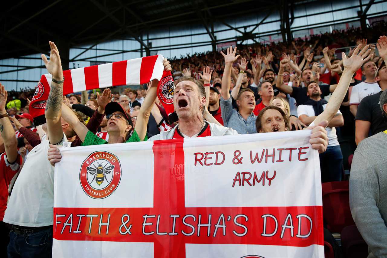 Premier League celebrates first full capacity game for 522 days for Brentford versus Arsenal after coronavirus hell