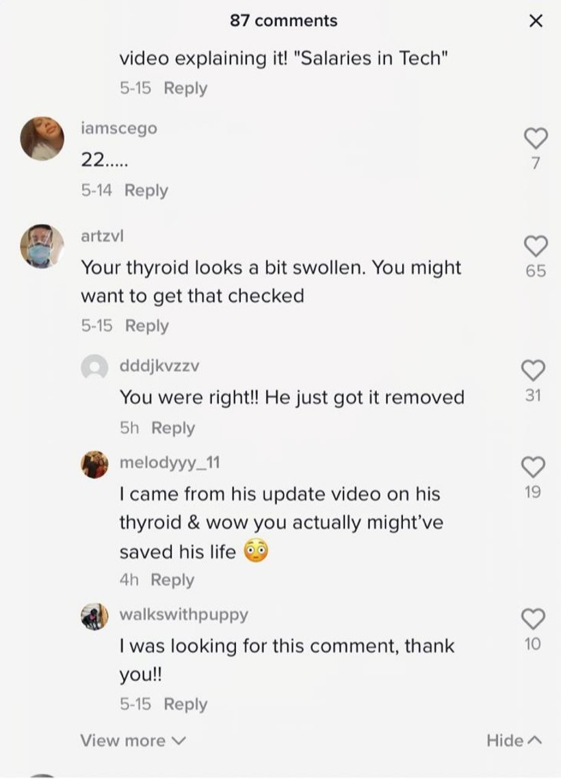 Man’s life ‘saved’ by TikTok users who spotted warning sign in video