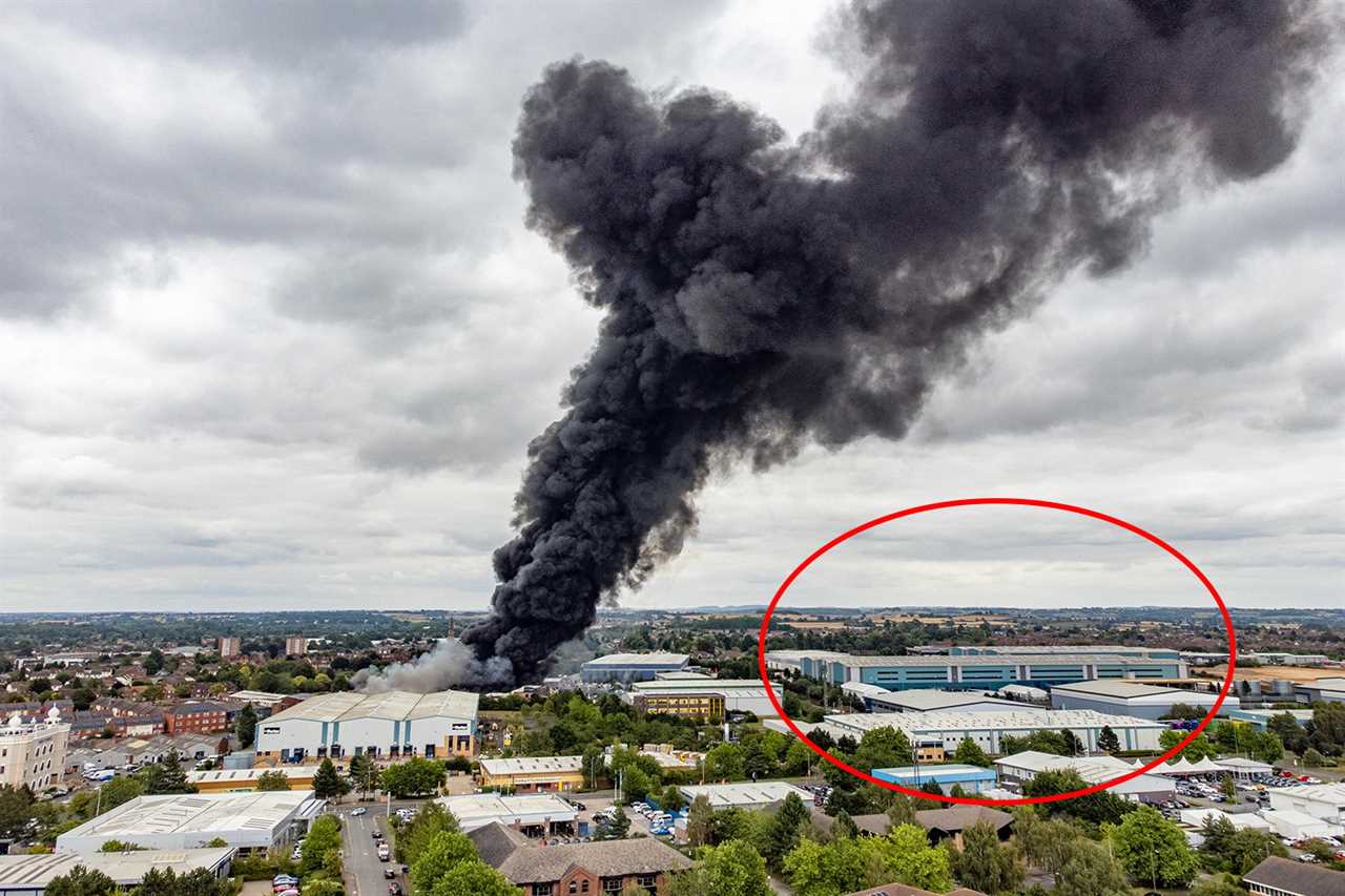 Fears thousands of Covid tests could be delayed as Leamington Spa mega lab evacuated after huge blaze nearby