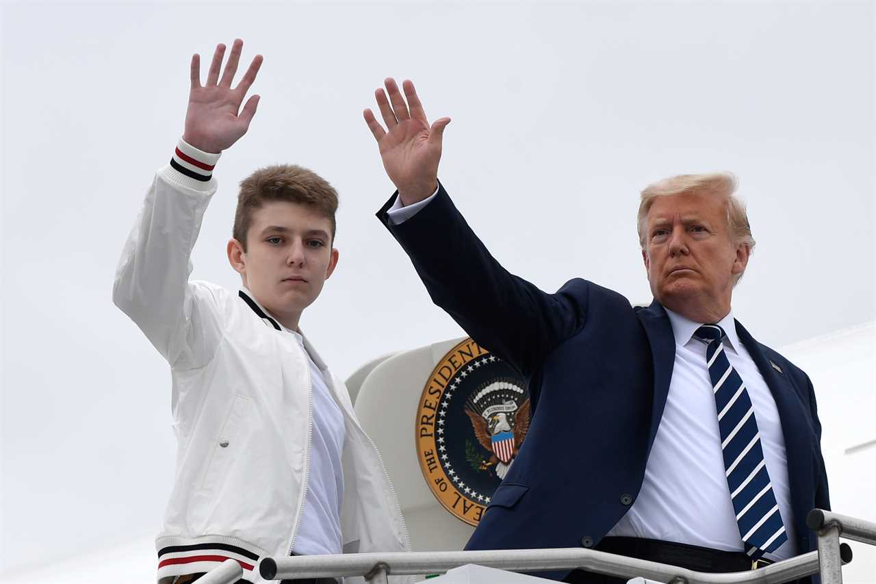 Trump sends son Barron to school which wants kids to wear masks in class despite opposing masking children in schools